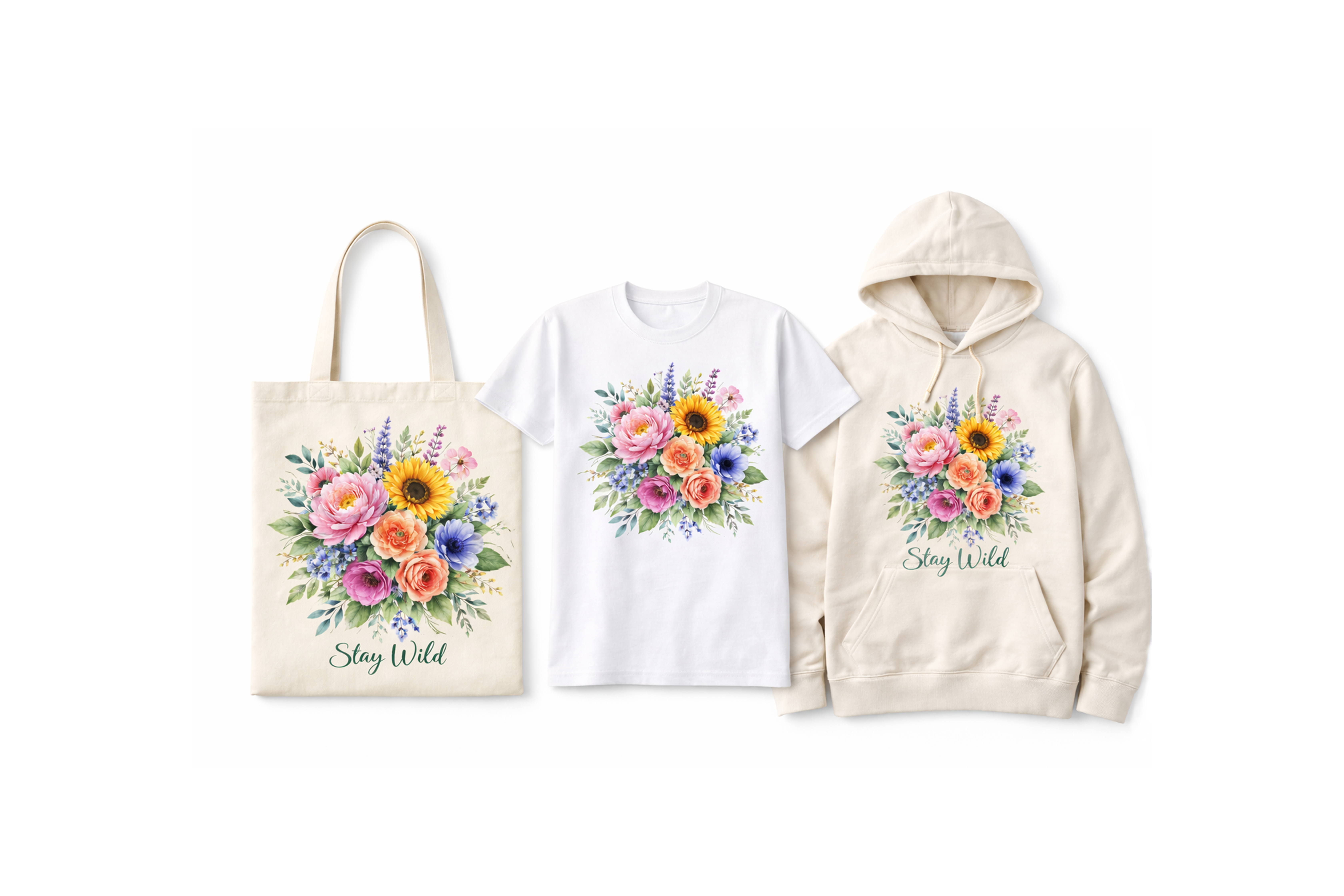 Sample print flowers