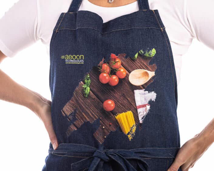 Jeans apron print